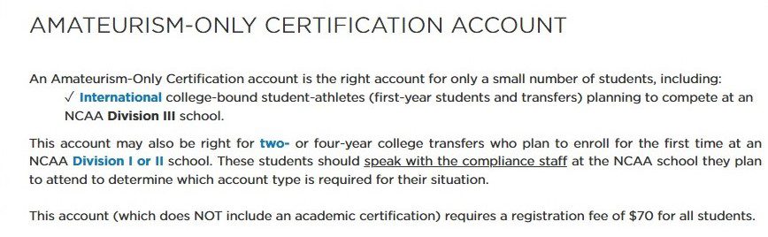 Amateurism only